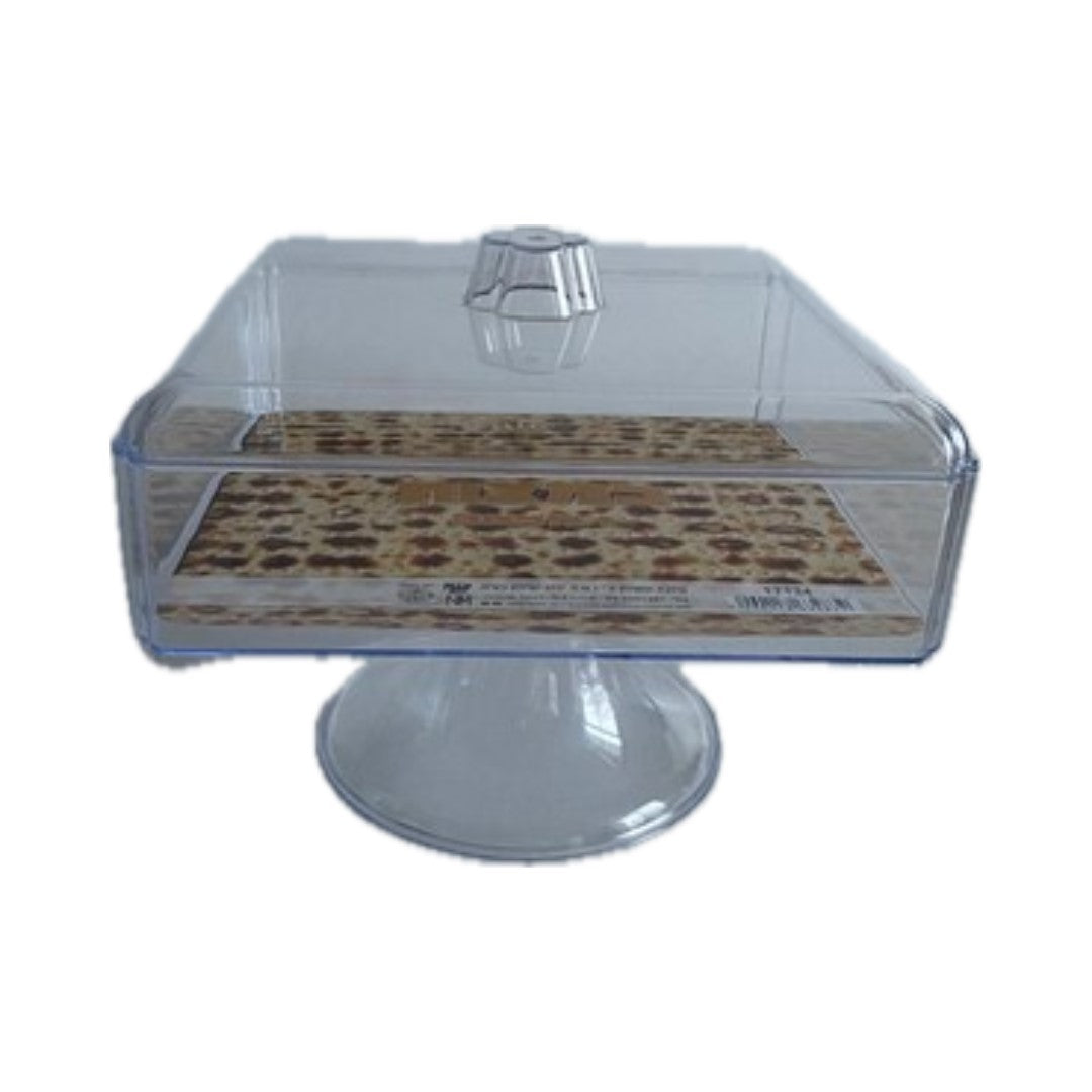 Support en plastique transparent Bigiemme avec couvercle 20,50 x 20,50 cm