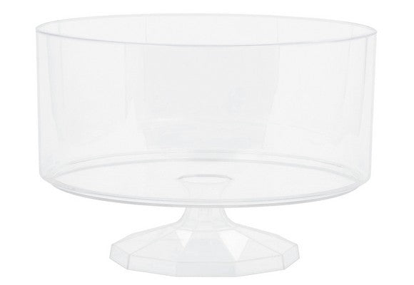 Récipient rond en plastique transparent 18 x 13 cm