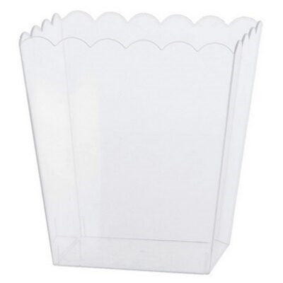 Conteneur rectangulaire en plastique transparent MED