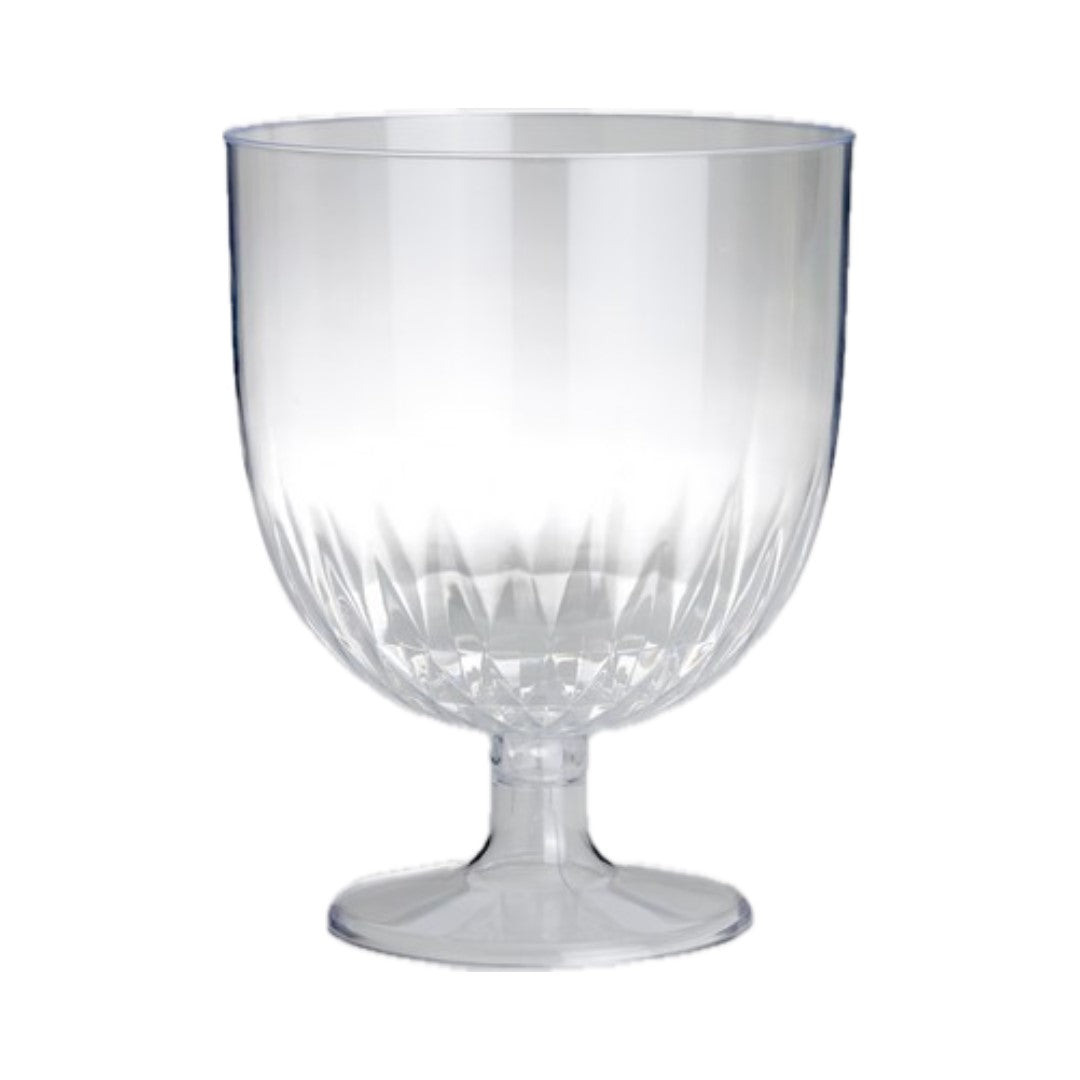 Bigiemme Transparent Plastic Water Cup Short Stem 16x20 cm