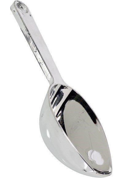 Pelle en plastique métallisé 16,7 cm argent