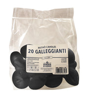 Bougies flottantes Cereria Di Giorgio Ø 4,5 cm H. 2,7 cm (20 pièces) - Noir