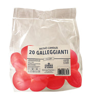 Bougies flottantes Cereria Di Giorgio Ø 4,5 cm H. 2,7 cm (20 pièces) - Rouge