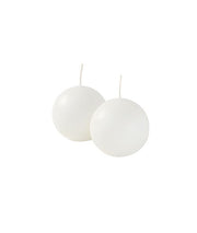 Bougies Sphère Cereria Di Giorgio Ø 6 cm (6 pcs) - Blanc