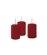 Bougies Cereria Di Giorgio Ø 4 cm H. 7 cm (12 pcs) - Rouge