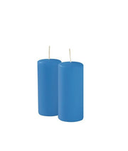 Bougeoirs Giorgio Ø 5 cm H. 12 cm (9 pièces) - Bleu bébé