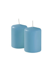 Bougeoirs Giorgio Ø 7 cm H. 10 cm (4 pièces) - Bleu bébé