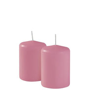 Bougies Cereria Di Giorgio Ø 7 cm H. 10 cm (4 pièces) - Rose bébé