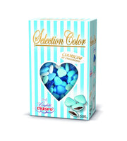 Crispo Dragées Nuance Céleste. 500 gr de petits cœurs