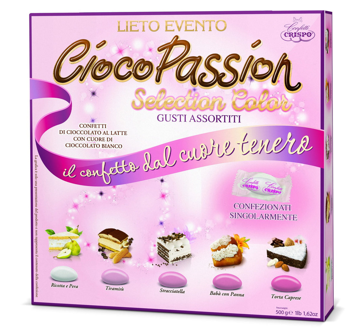 immagine-1-crispo-confetti-rosa-500gr-ciocop-gusti-assortiti-ean-8005085720494