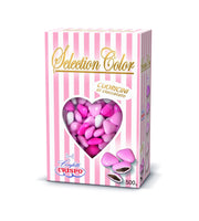Nuance rose confettis Crispo. 500 gr de petits cœurs
