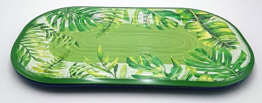 Plateau ovale EasyLife 40 x 23 cm Vert Bali