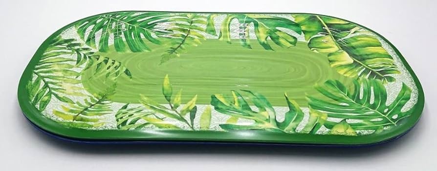 EasyLife Oval Tray 40 x 23 Cm Bali Green 