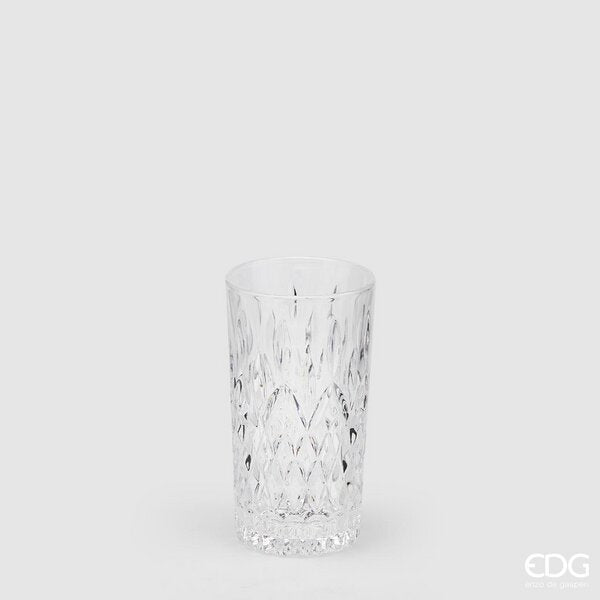 Lot de 6 verres à vin diamant EDG Enzo De Gasperi, H 14 cm, P 8 cm