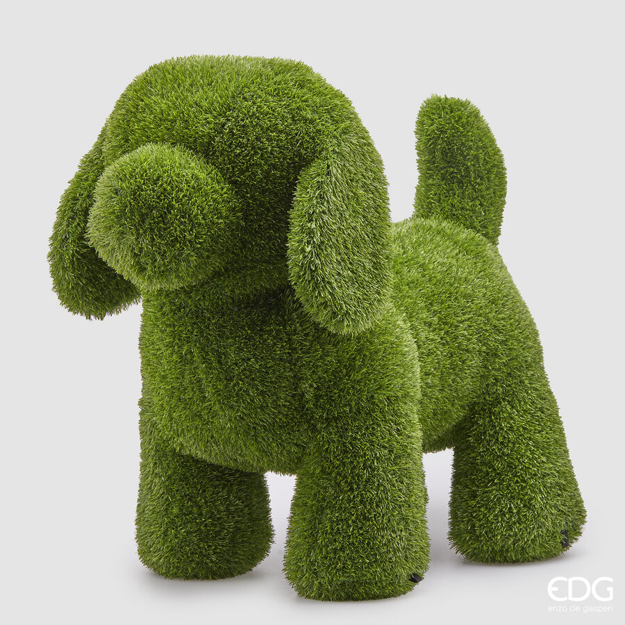 EDG Enzo De Gasperi Décor Chien Herbe H68 L45 L80 Vert