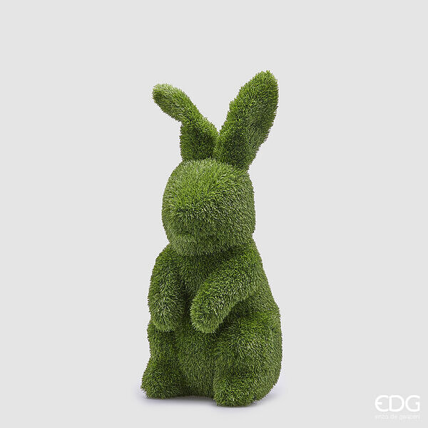 EDG Enzo De Gasperi Décoration Lapin Herbe H 85 Cm L 38 Cm L 33 Cm Vert Vert