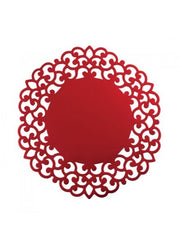 Sets de table en papier GIVI ITALIA (4 pièces) - Rouge satiné 33 cm