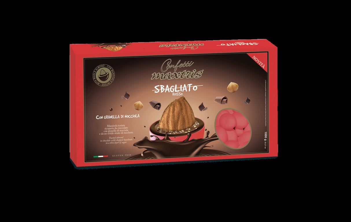 Confetti Rosso Sbagliato Granella di Nocciola 1 Kg