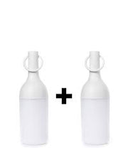 Lot de 2 lampes d'extérieur rechargeables Sompex ELO pour bébé, blanches
