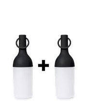 Lot de 2 lampes d'extérieur rechargeables Sompex ELO pour bébé, noires