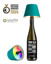 Lampe bouteille à piles Sompex TOP 2.0 Turquoise