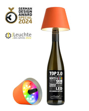 Lampe de bouteille Sompex Top 2.0 à piles RGBW orange