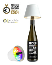 Lampe pour bouteille Sompex Top 2.0 à piles RGBW blanche
