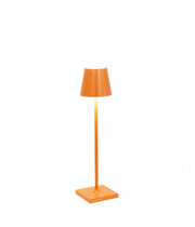 Lampe de table LED Zafferano Poldina Pro Micro Orange H27,5 cm