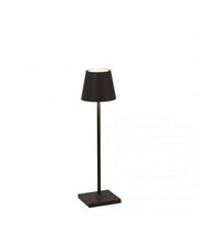 Lampe de table LED Zafferano Poldina Pro Micro Noir H27,5 cm