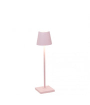 Lampe de table LED Poldina Pro Micro Rose Zafferano H27,5 cm