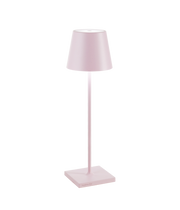 Lampe de table en aluminium Zafferano Poldina Pro Rose H38