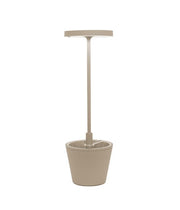 Lampe de table LED Reverso Sable Poldina Zafferano H35cm