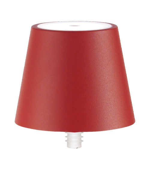 Lampe à bouchon Poldina Zafferano H 111 mm P 111 mm Rouge