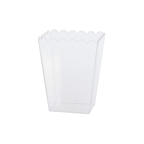 Récipient rectangulaire en plastique transparent 15 x 12 x 19 cm