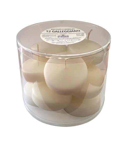 immagine-2-cereria-di-giorgio-cereria-di-giorgio-candele-galleggianti-7-cm-h-15-cm-12-pz-avorio-ean-8006545063625