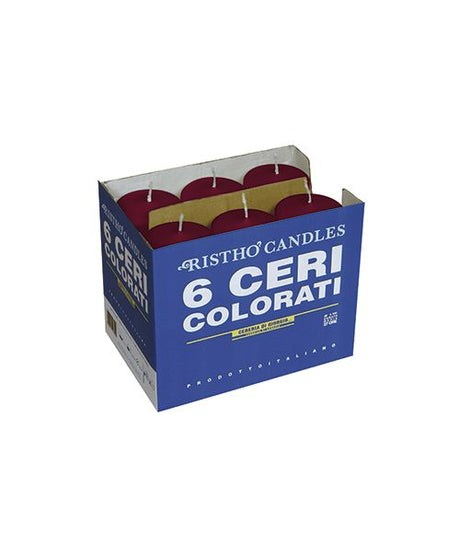 immagine-2-cereria-di-giorgio-cereria-di-giorgio-ceri-6-cm-h-15-cm-6-pz-bordeaux-ean-8006545081018