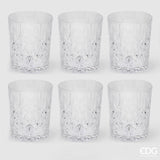 Rombi glass H 10 cm D 8 cm 6 pcs