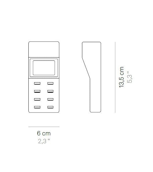 Chargeur multiprise USB Zafferano 8 A 40 W 50/60 Hz