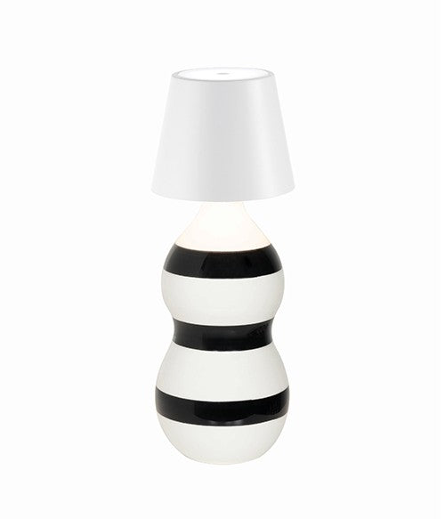 Lampe à bouchon Poldina Zafferano H 111 mm P 111 mm Blanc
