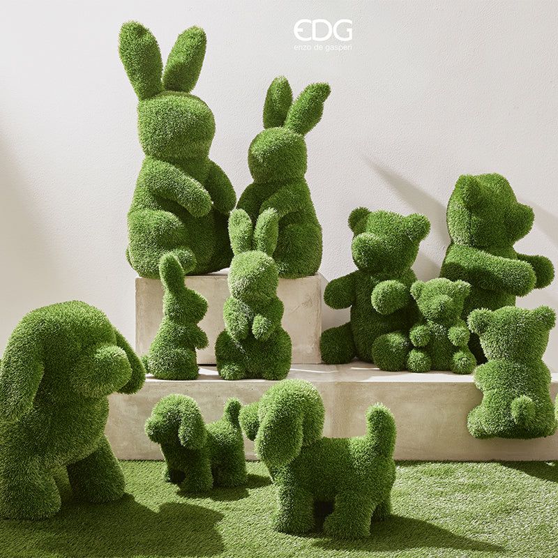 Décoration en herbe d'ours EDG Enzo De Gasperi H 50 cm L 30 cm L 35 cm Vert Vert