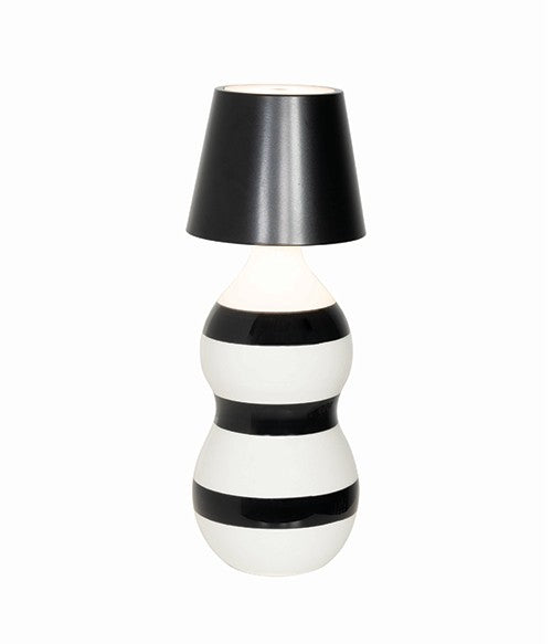 Lampe à bouchon Poldina Zafferano H 111 mm P 111 mm Noir