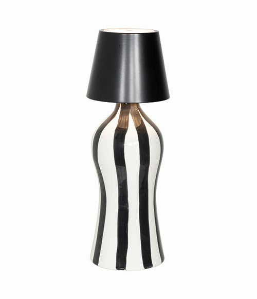 Lampe à bouchon Poldina Zafferano H 111 mm P 111 mm Noir